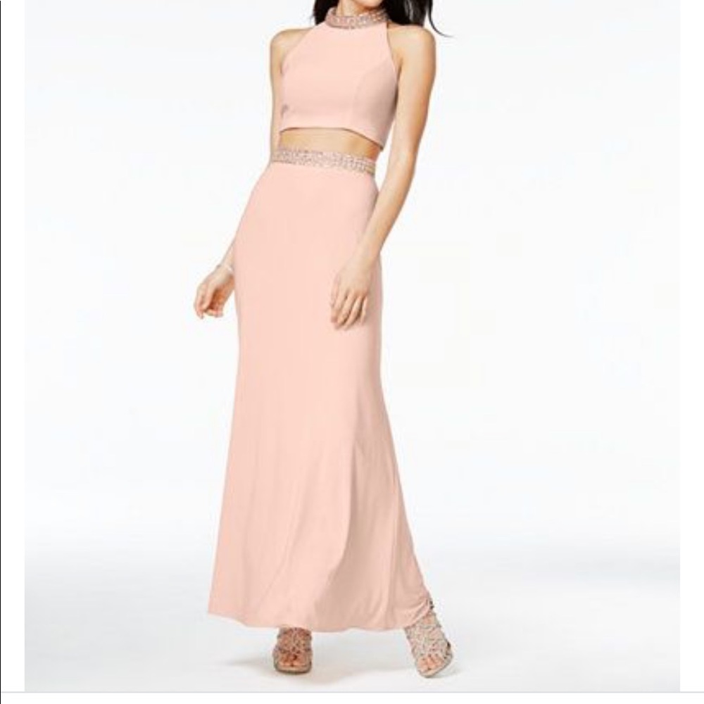 Crystal Doll two piece formal dress
